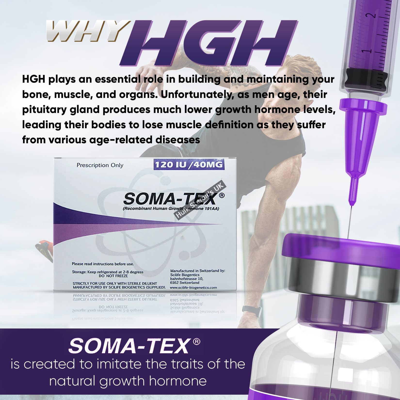 BUY SOMA-TEX HGH 120IU BY SCILIFE - BIOGENETICS - Gallery Image 2