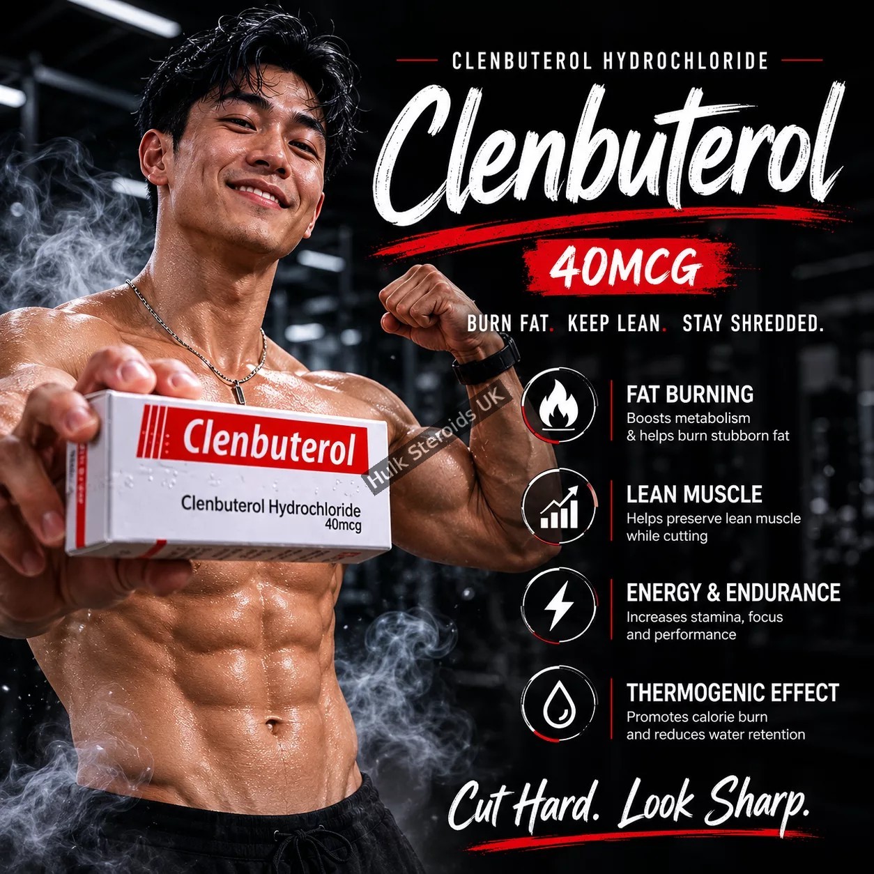 Buy Clenbuterol Hydrochloride 40 mcg - 50 Tablets - Featured Image