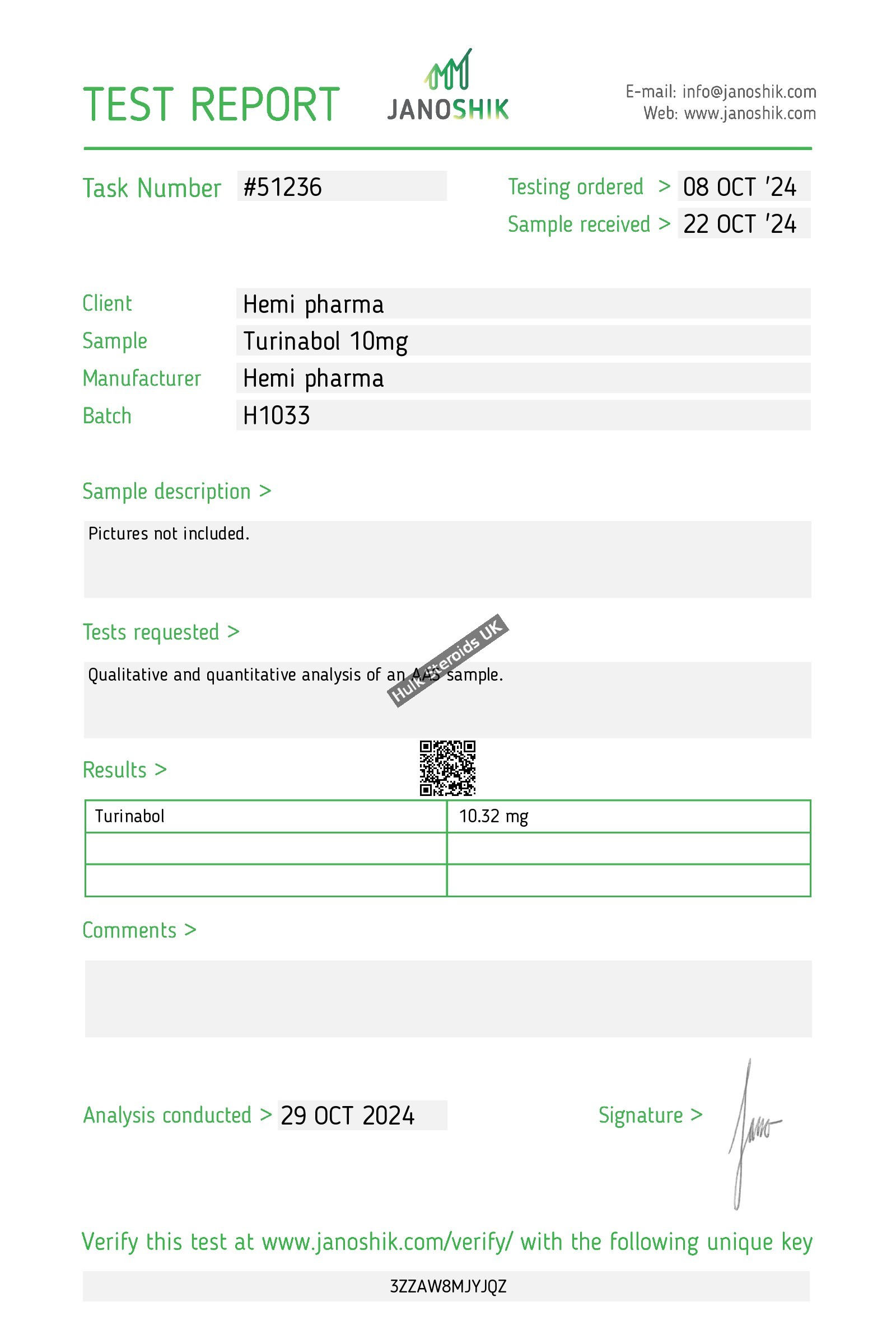 Hemipharma Turinabol 10mg Tablets - Gallery Image 1