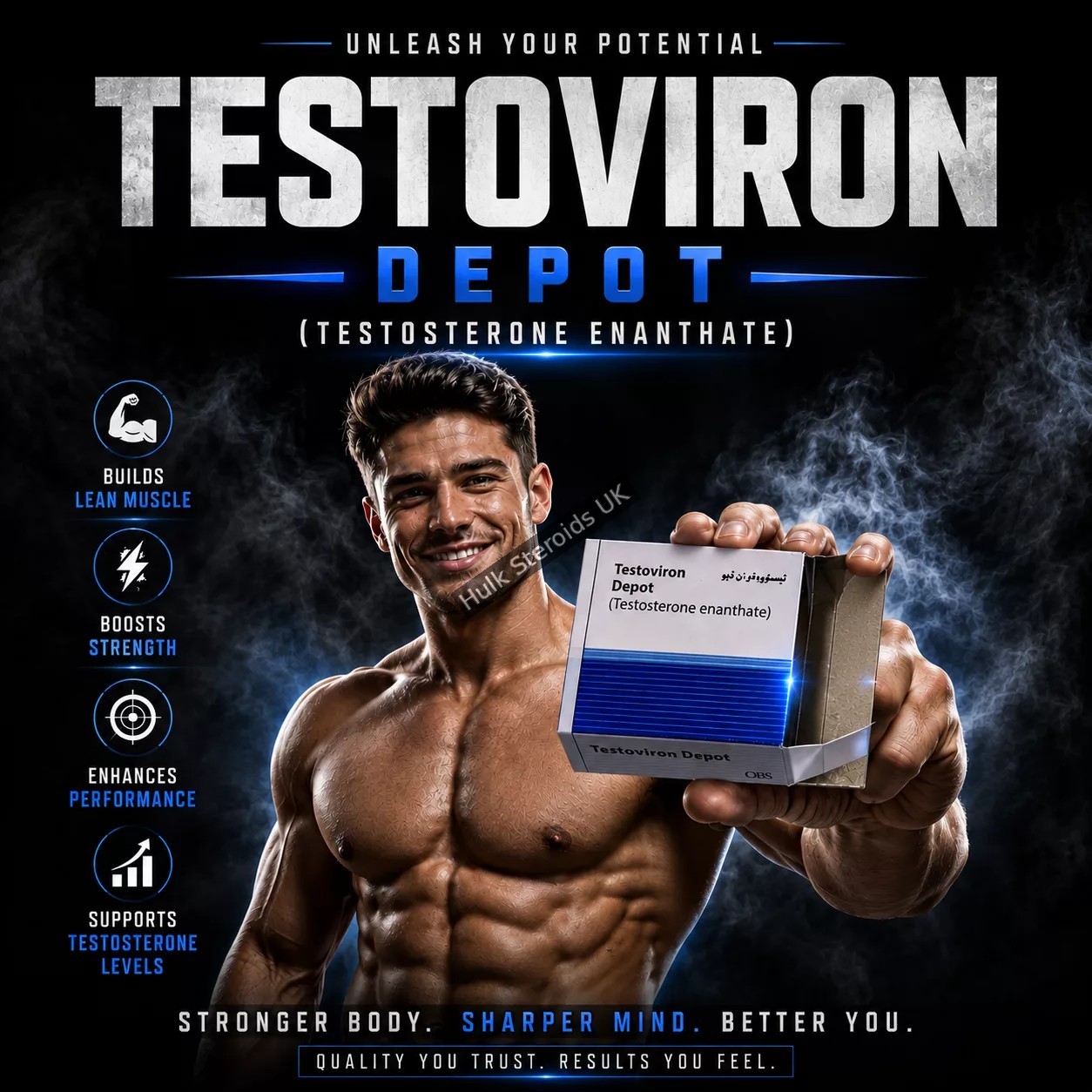 Buy Testoviron by OBS Pharma (PVT) Ltd - Testosterone Enanthate 250mg/ml x 3 Amps - Featured Image
