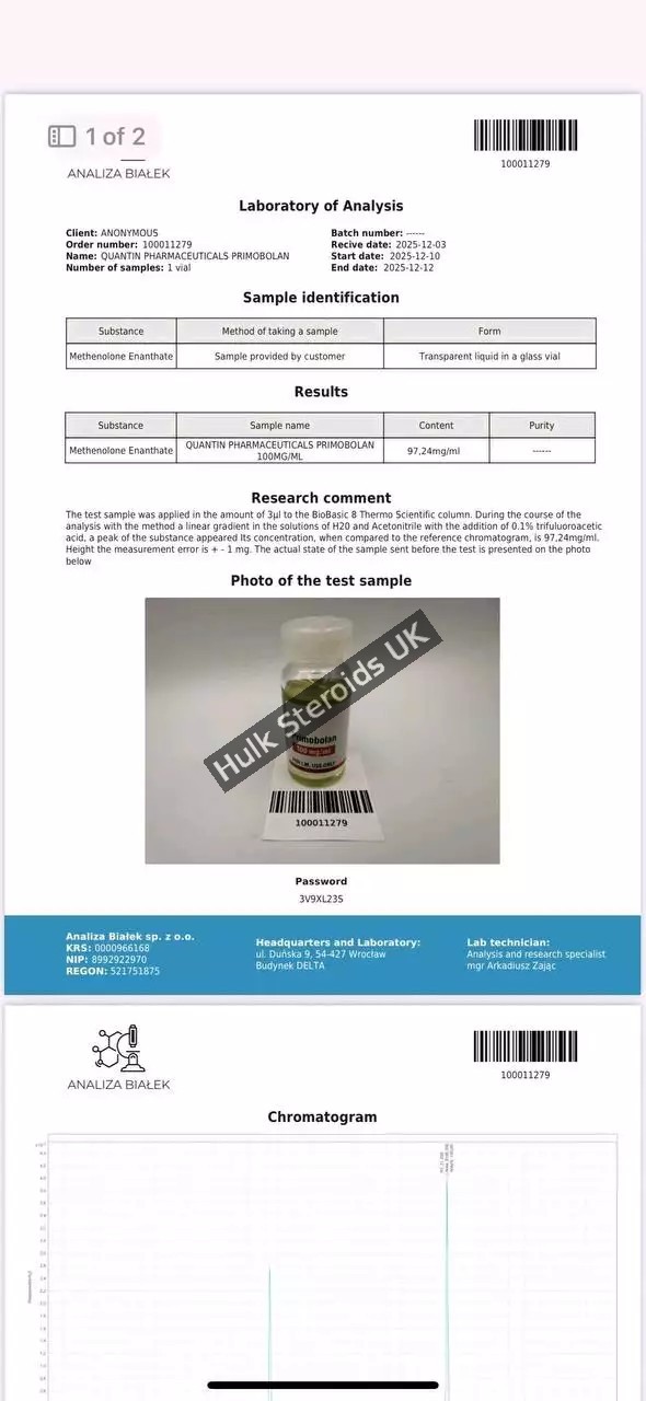 Buy Quantum Pharma Primobolan 100mg x 1ml - Gallery Image 1