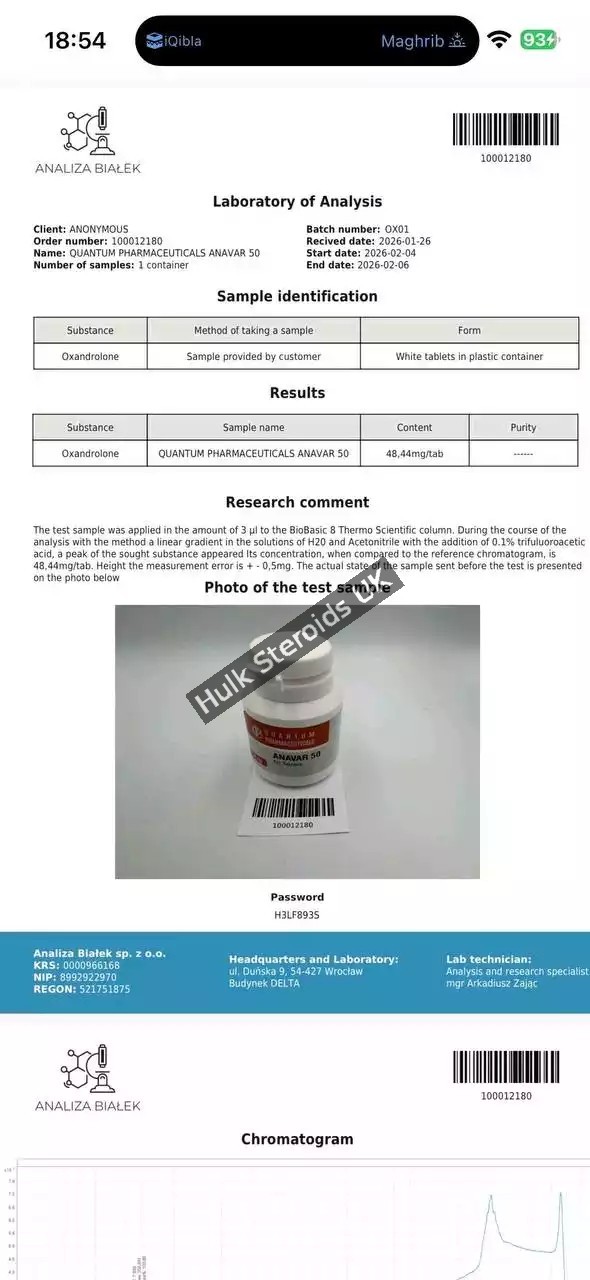 Buy Quantum Pharma Anavar 50mg x 50 Tabs - Gallery Image 1