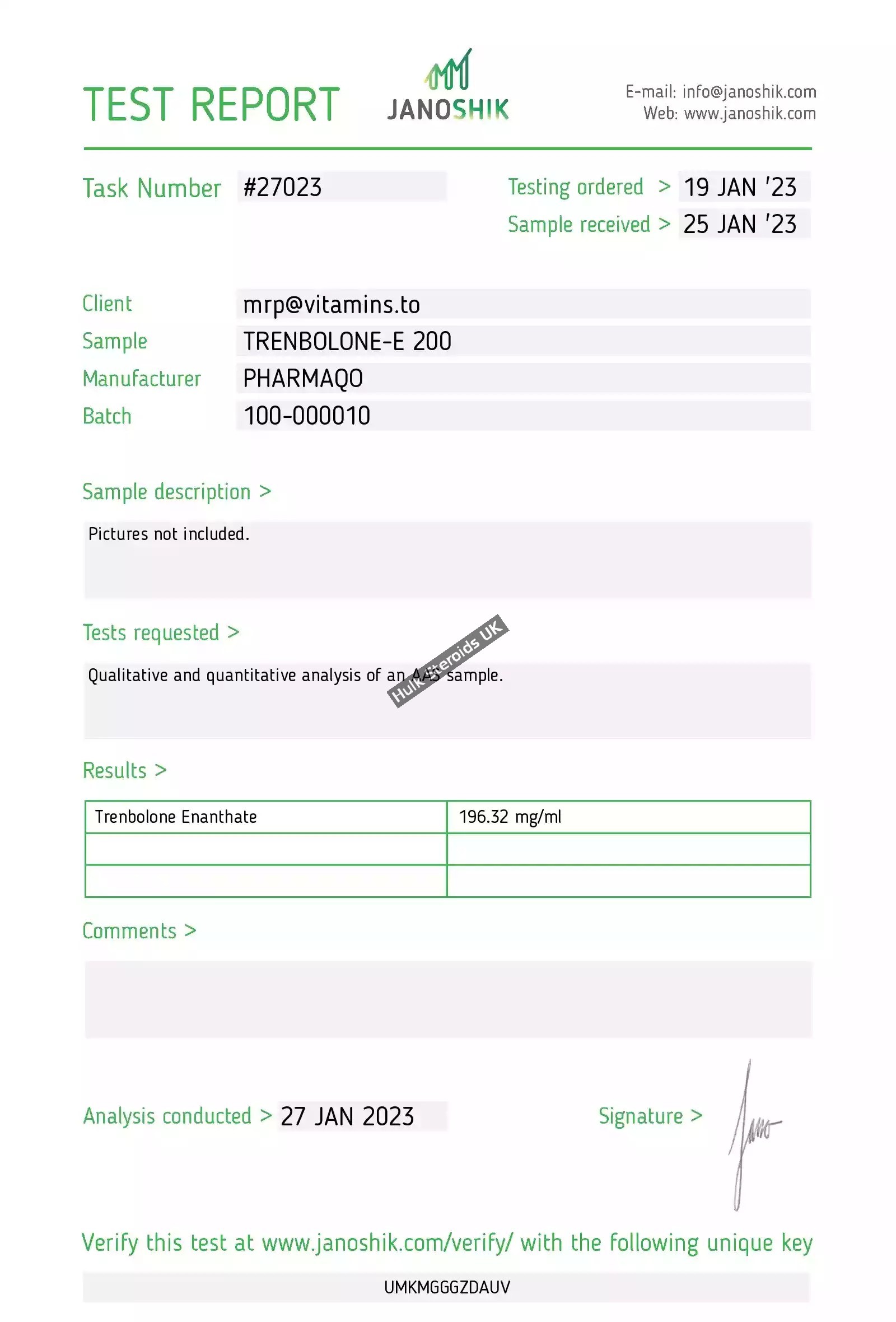 Trenbolone Enanthate 200mg – Pharmaqo Labs - Gallery Image 1