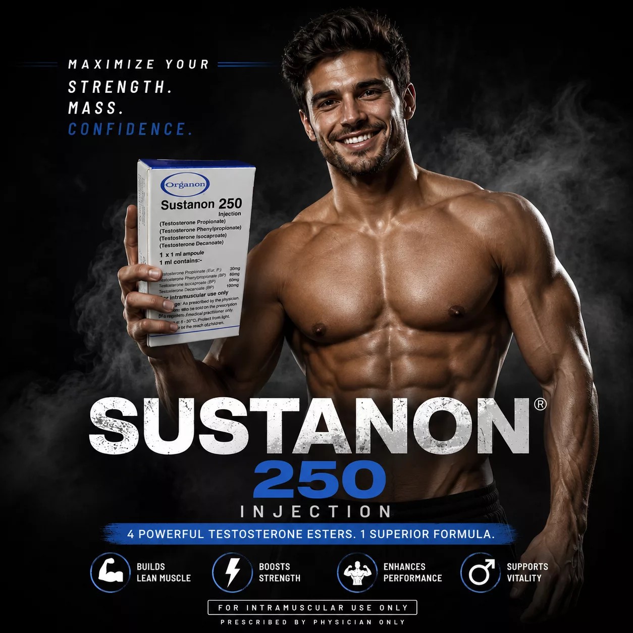 Buy Karachi Organon Sustanon - 3 x 250mg (Pharma Grade) - Featured Image