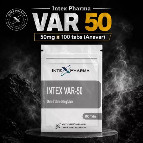 Intex Pharma VAR 50 – 50mg x 60 tabs (Anavar) - Featured Image