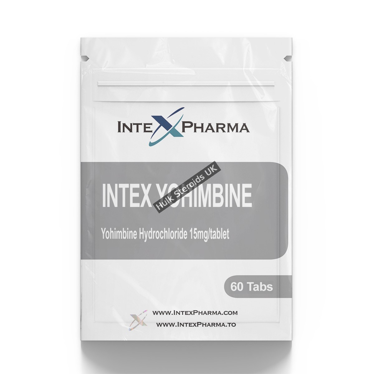 Intex Pharma Yohimbine Hydrochloride 15mg x 60 tabs Intex Pharma Yohimbine Hydrochloride 15mg x 60 tabs - Gallery Image 1