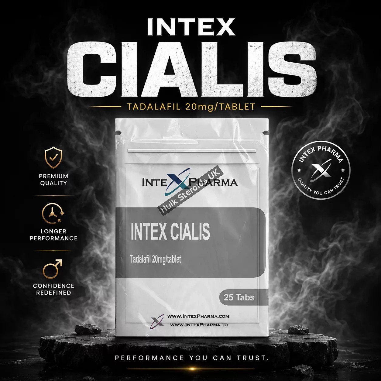 Intex Pharma Cialis 20mg x 25 tabs (Tadalafil) - Featured Image