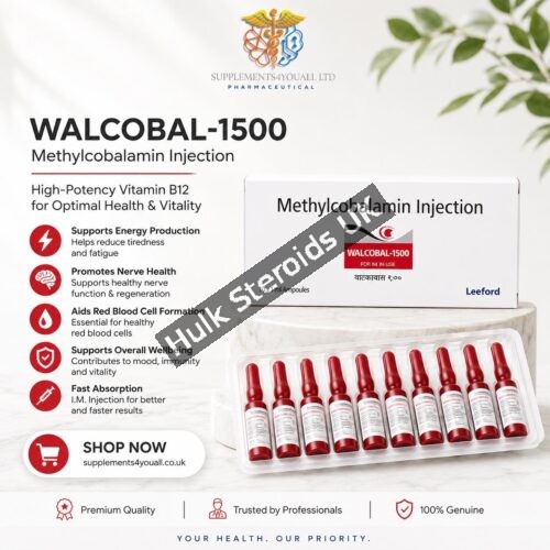 B12 Injections 1500mcg | Methylcobalamin B12 x 10 Ampules - Featured Image