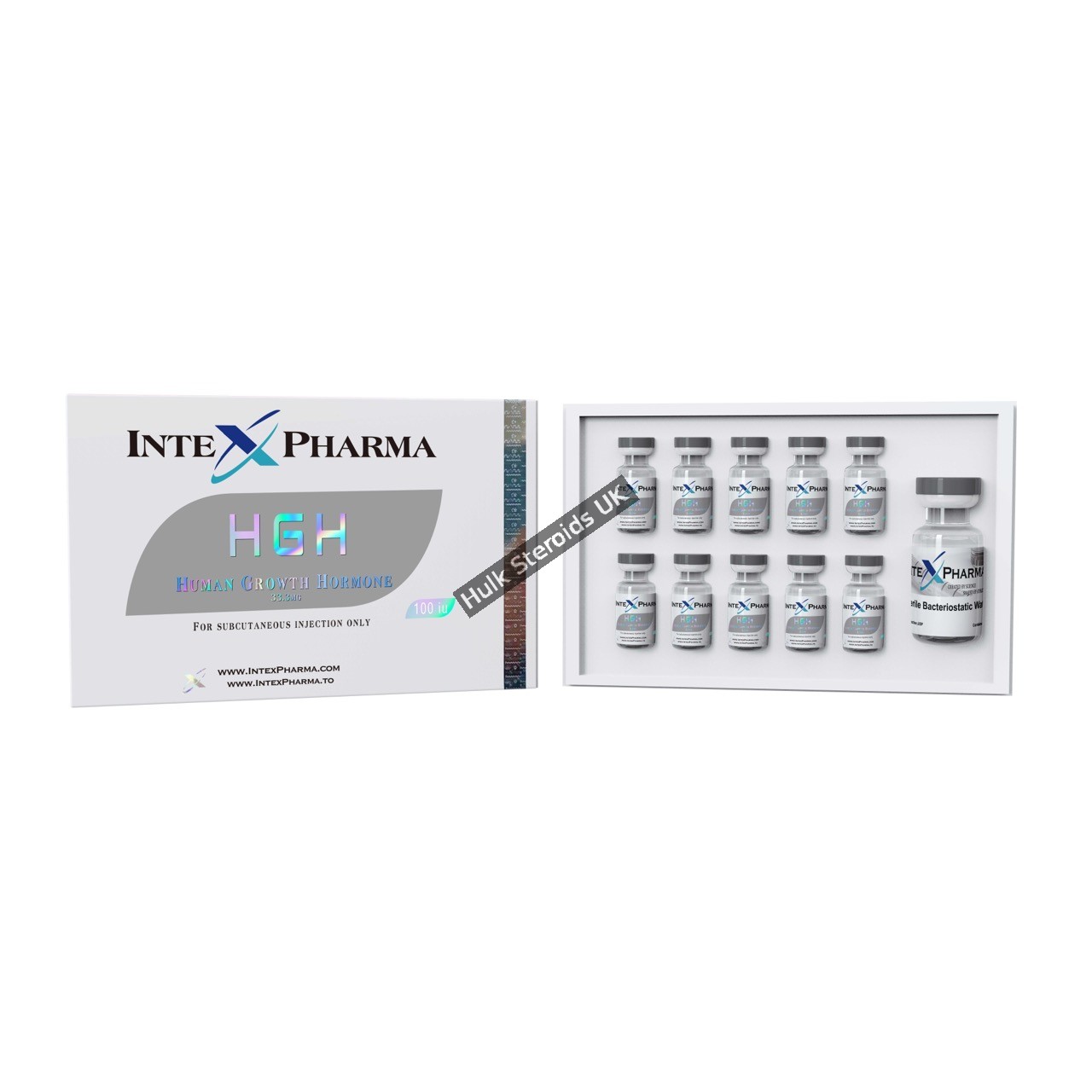 INTEX-HGH-100IU Intex Pharma (Human Growth Hormone) HGH 100IU 10 x 10ius vials - Gallery Image 1