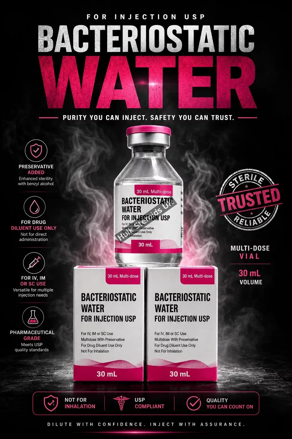 Bacteriostatic Water 3ml - Featured Image