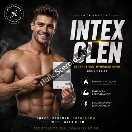 Intex Pharma Clenbuterol (Clen) 40mcg x 100 tabs - Featured Image